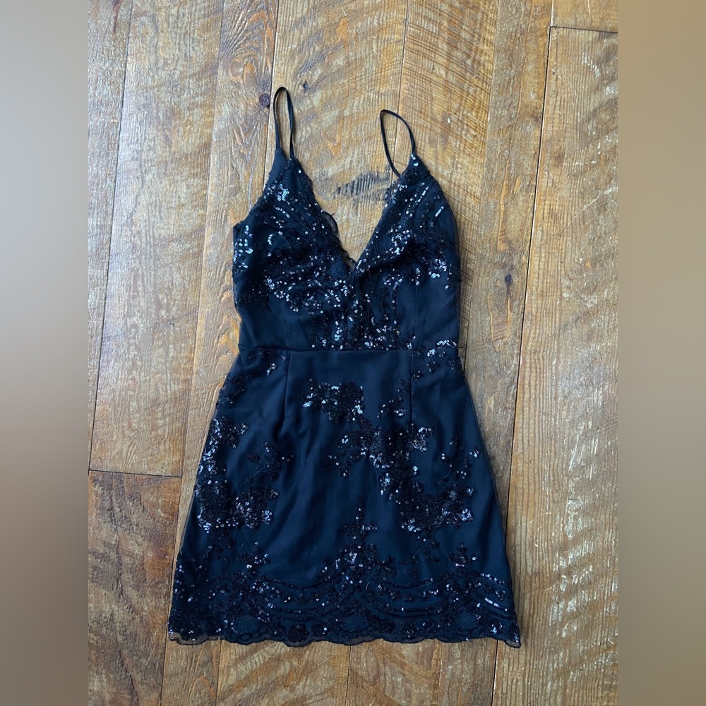 Revolve Superdown Black Mini Dress